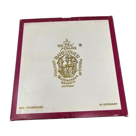 1973 BAREUTHER Christmas Wall Plate Children Sledding Bavaria Germany Vtg - Picture 10 of 10